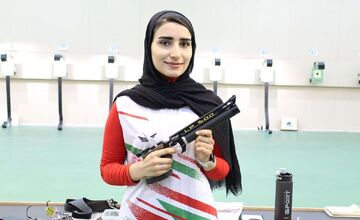 ناگفته‌های دختر المپیکی ایران: با اسلحه امانتی سهمیه المپیک گرفتم/ امیدوارم در المپیک پاریس با اسلحه شخصی تیراندازی کنم