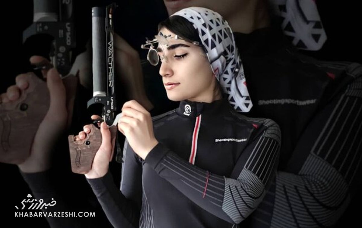 ناگفته های دختر المپیکی ایران: با اسلحه امانتی سهمیه المپیک گرفتم/ امیدوارم در المپیک پاریس با اسلحه شخصی تیراندازی کنم