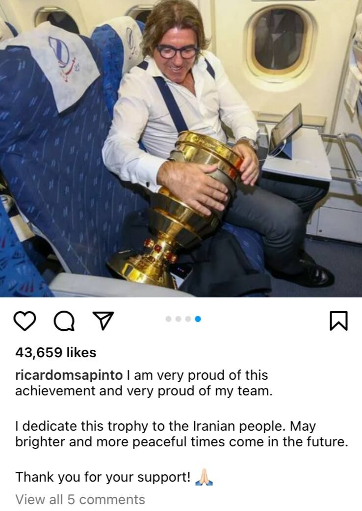 عکس | حمله دسته جمعی به ساپینتو در فضای مجازی/ سرمربی استقلال کامنت هایش را بست!