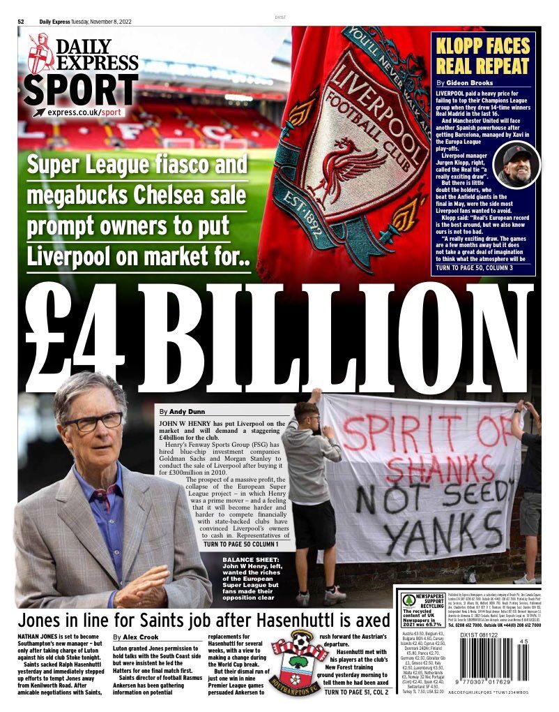 این باشگاه به فروش میرسد؛ ۴ میلیارد پوند!/ صاعقه زد؛ صدرنشنین تغییر کرد