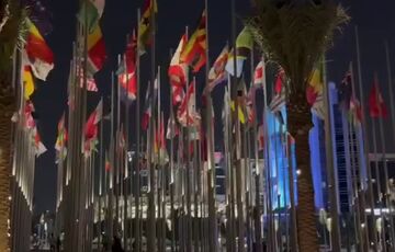 ویدیو| نمایی از پرچم‌های تیم‌های حاضر درجام‌جهانی در خیابان‌های قطر