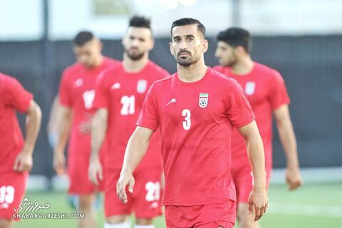 احسان حاج‌صفی؛ تمرین تیم ملی ایران در قطر (24 آبان 1401)