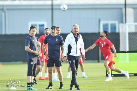 کارلوس کی‌روش؛ تمرین تیم ملی ایران در قطر (24 آبان 1401)