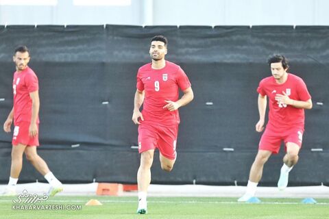 مهدی طارمی؛ تمرین تیم ملی ایران در قطر (24 آبان 1401)