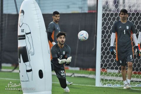 امیر عابدزاده؛ تمرین تیم ملی ایران در قطر (24 آبان 1401)
