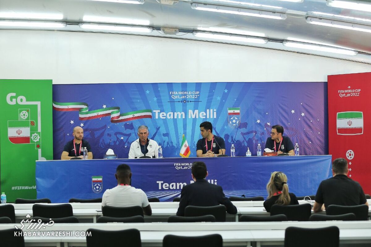 عکس | کنفرانس خبری کی روش سوت و کور شد