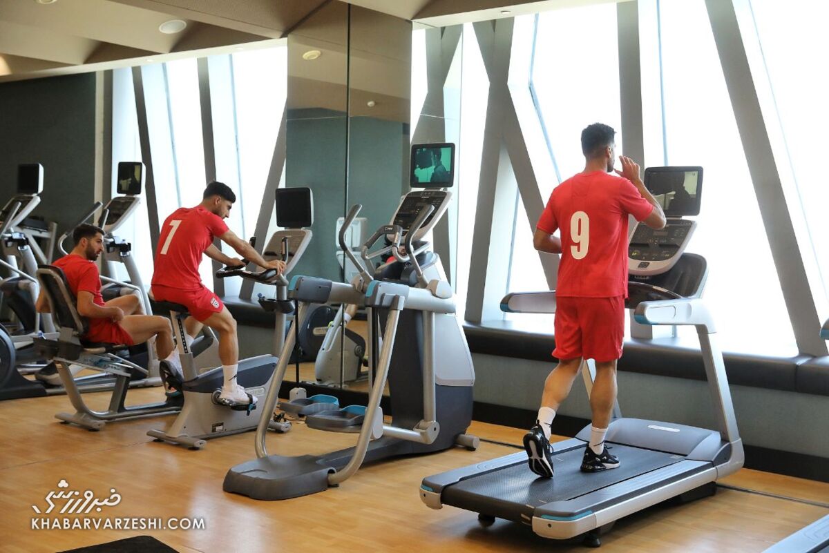 تمرین سرگرمکننده ستاره تیم ملی با فیلم سینمایی