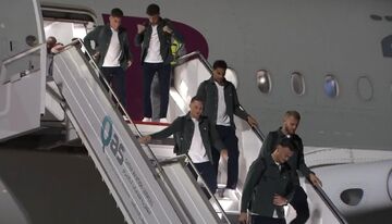 ویدیو| تیم ملی ولز وارد قطر شد