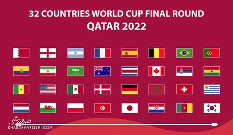 لقب ۳۲ تیم جام جهانی قطر ۲۰۲۲/ از عقاب و شیر تا نام‌های خاص و رنگ‌ها