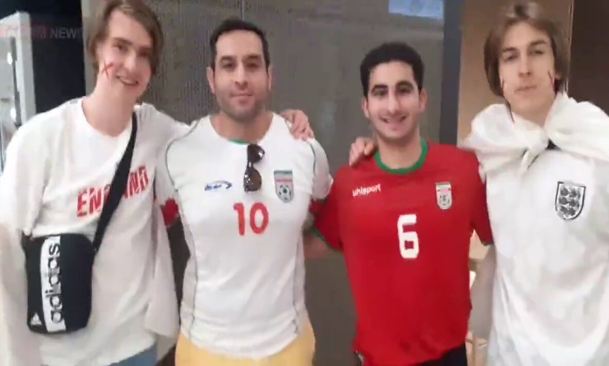 ویدیو| کری‌خوانی جالب هواداران ایرانی برای انگلیسی‌ها