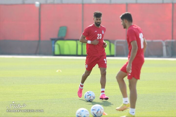 رامین رضاییان؛ تمرین تیم ملی ایران در قطر (1 آذر 1401)