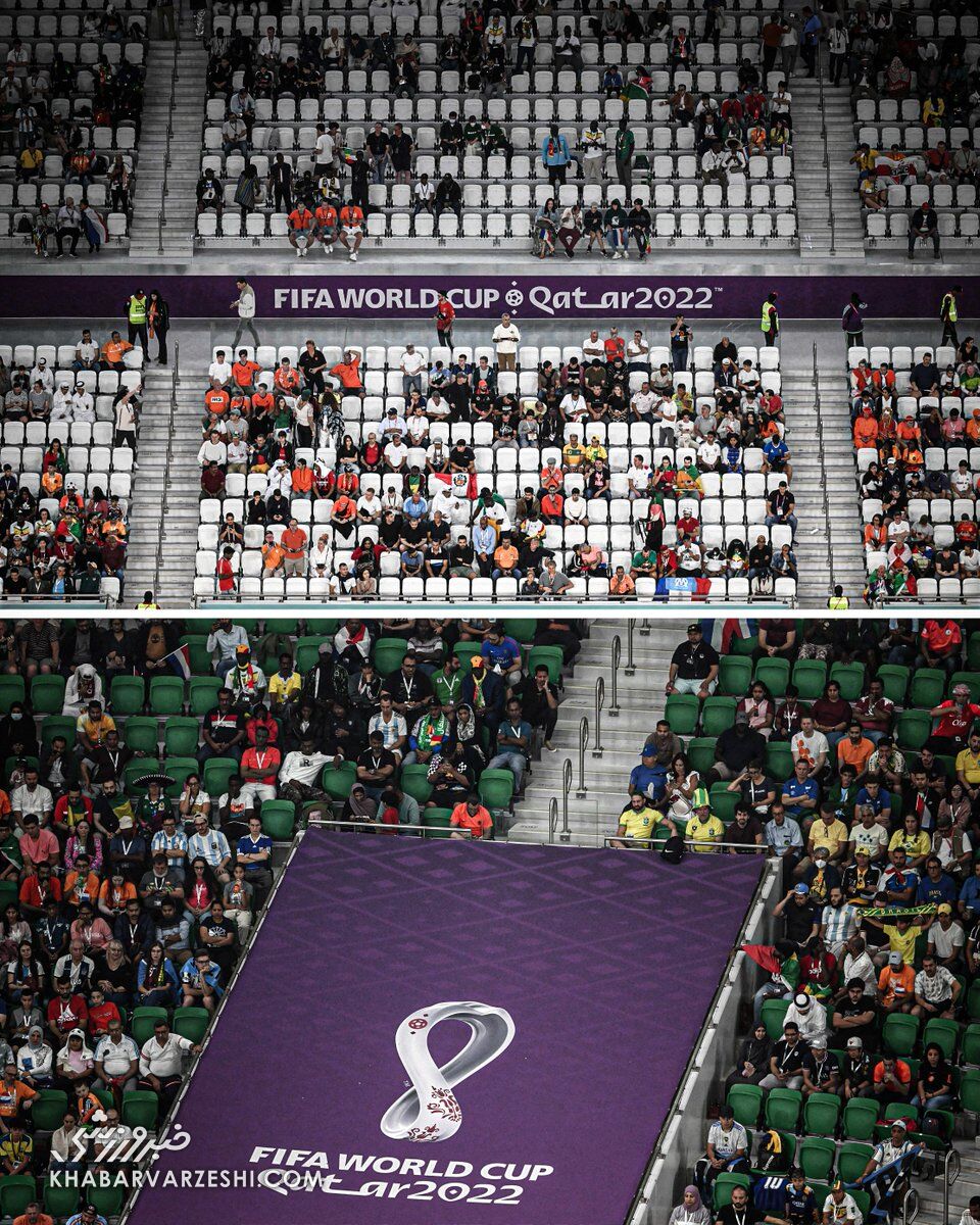 عکس| اتفاق باورنکردنی در روز دوم جامجهانی/ ورزشگاه از تماشاگر سرریز شد؟