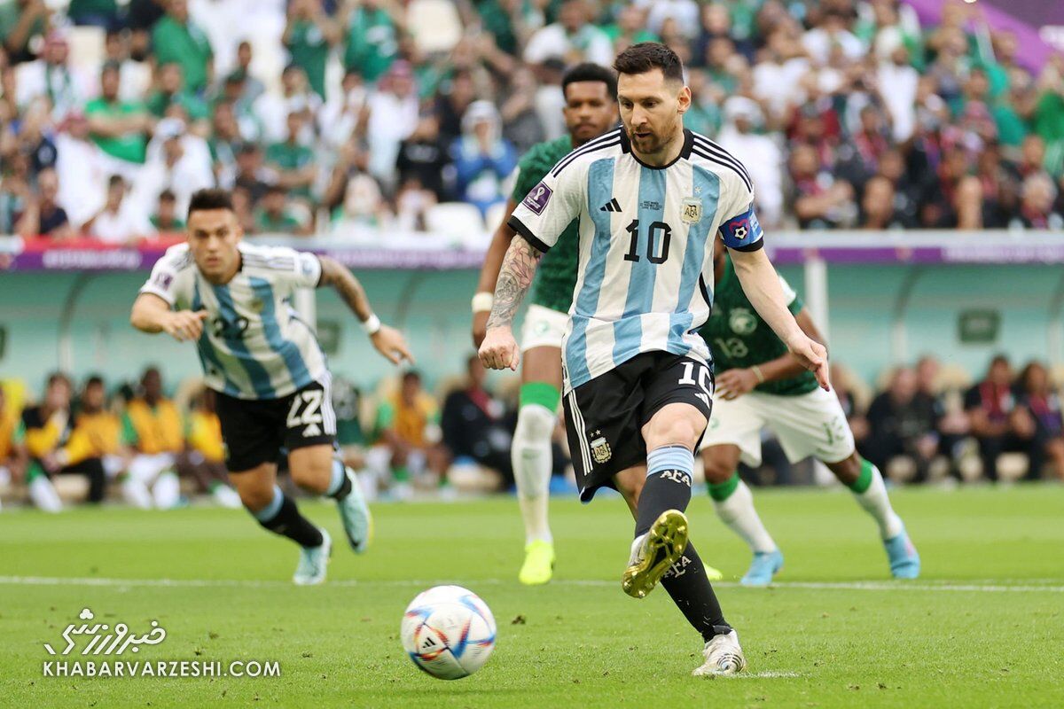 ویدیو| گل لیونل مسی برای آرژانتین مقابل عربستان