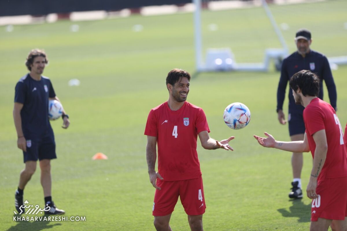 عکس | نیمکت نشین خبرساز ایران؛ با روحیه ترین ملی پوش