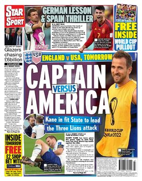 روزنامه استار| کاپیتان مقابل آمریکا