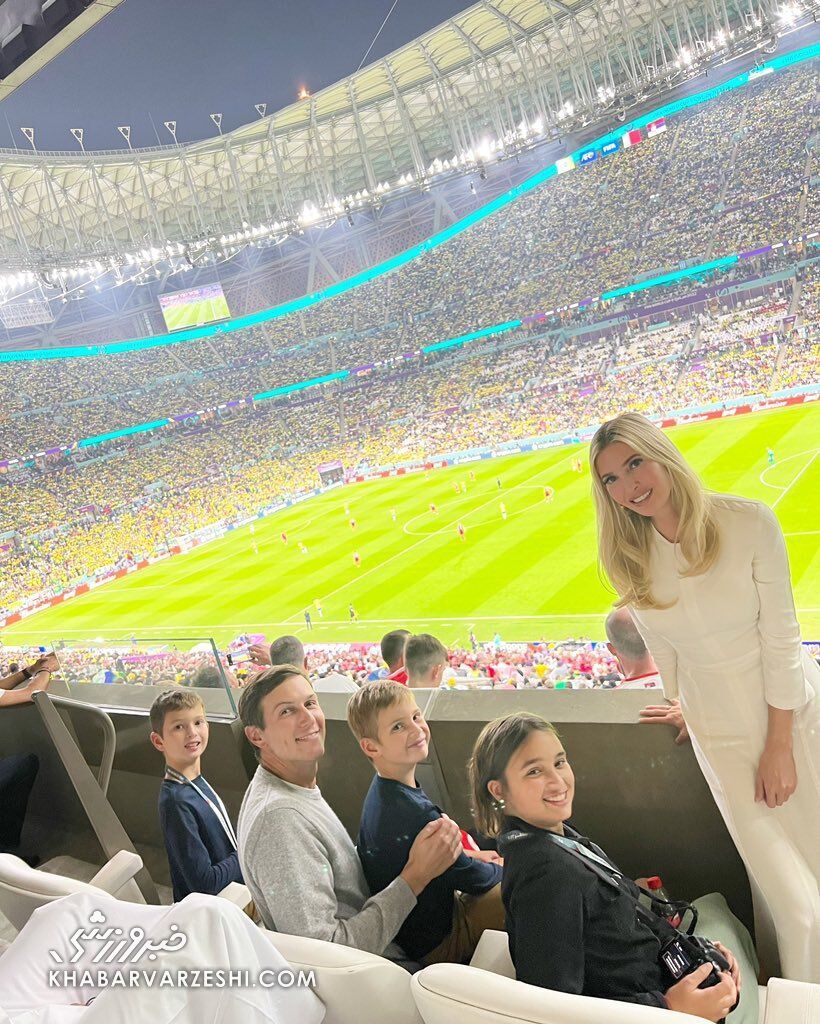 دختر ترامپ  سر از جام جهانی درآورد!