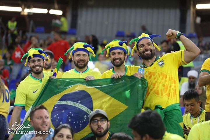 هواداران برزیل؛ برزیل - سوئیس