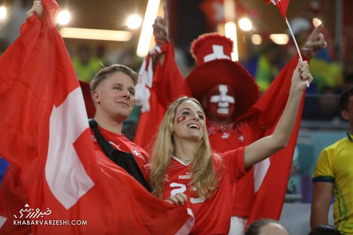 هواداران سوئیس؛ برزیل - سوئیس