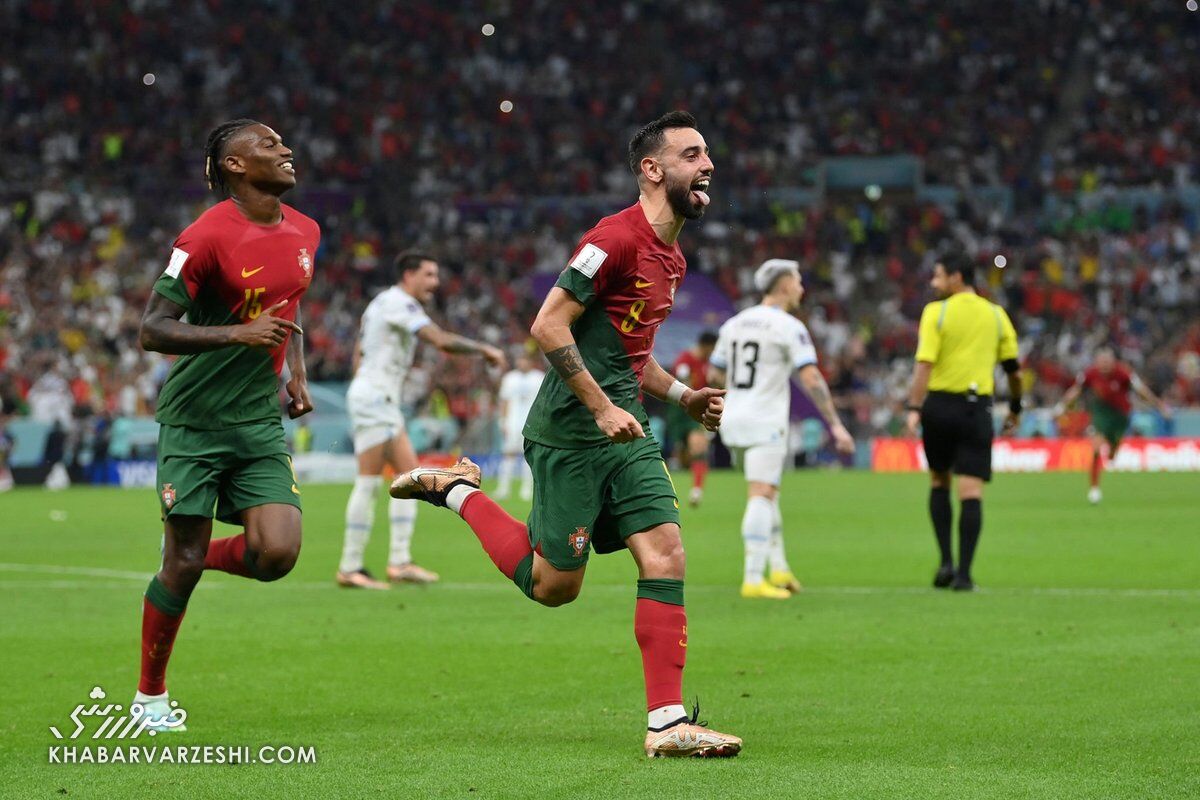 پرتغال ۲ – اروگوئه ۰/ پرتغال پس از ۴ سال انتقام گرفت/ صعود سلسائوی اروپا با گلی که رونالدو نزد!