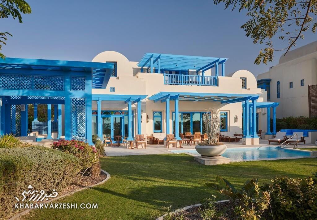 تصاویر استراحتگاه لوکس رقیب ایران در جامجهانی/ ستارهها و همسرانشان در کنار هم