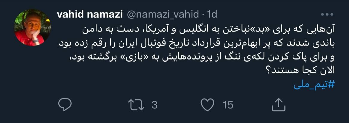 حمله به رئیس فدراسیون فوتبال/ آن از ویلموتس «نجیب»، این هم از «بد نباختن» به انگلیس و آمریکا!