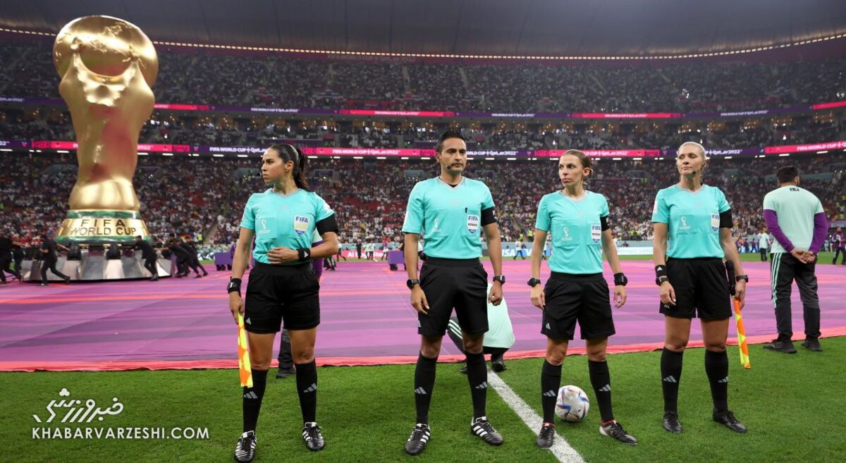 عکس| قضاوت تاریخی زنان در جام جهانی ۲۰۲۲/ برای اولین بار در تاریخ این اتفاق رخ داد!