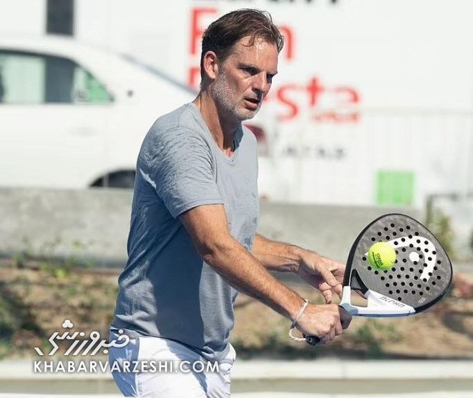 تصاویر جالب از رقابت سوپراستارهای فوتبال در قطر/ بزرگان دست به راکت شدند