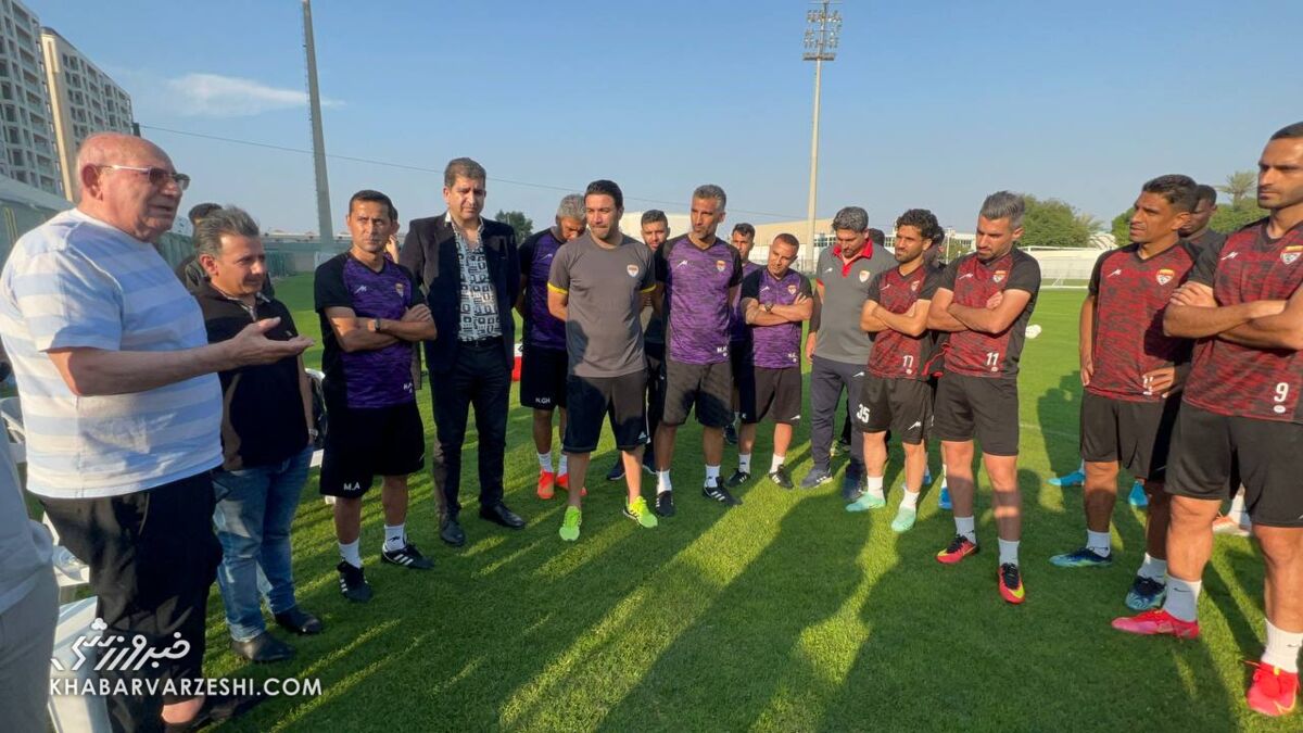 عکس| سرمربی اسبق تیم ملی مهمان ویژه فولادیها