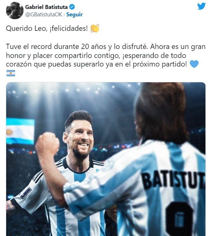 عکس| سورپرایز تصویری باتیستوتا برای لیونل مسی/ واکنش جالب به شریک شدن سوپراستارهای آرژانتین