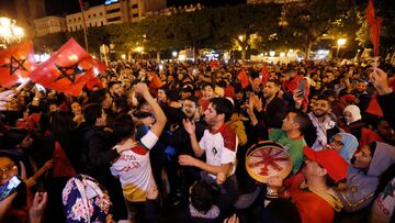 ویدیو| کل‌کل هواداران مراکش و فرانسه پیش از دیدار حساس در نیمه‌نهایی