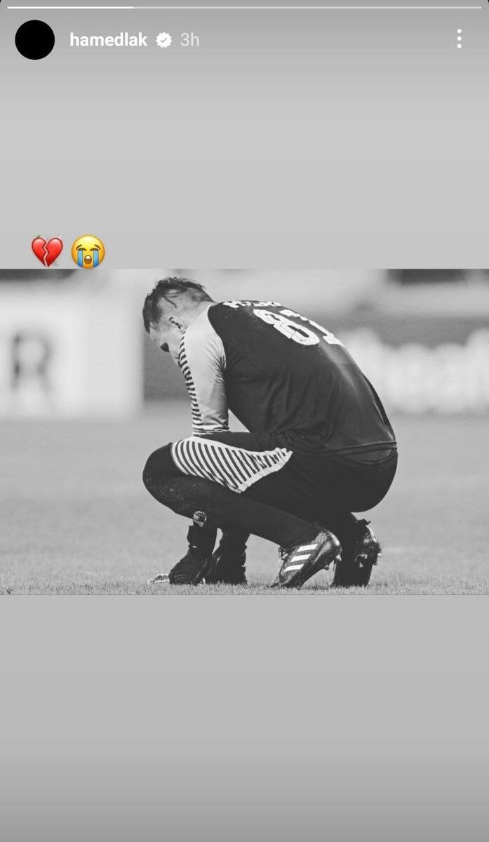 عکس| استوری جدید یک پرسپولیسی؛ غمگینتر از همیشه