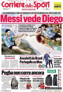 روزنامه کوریره| مسی دیگو را می‌بیند
