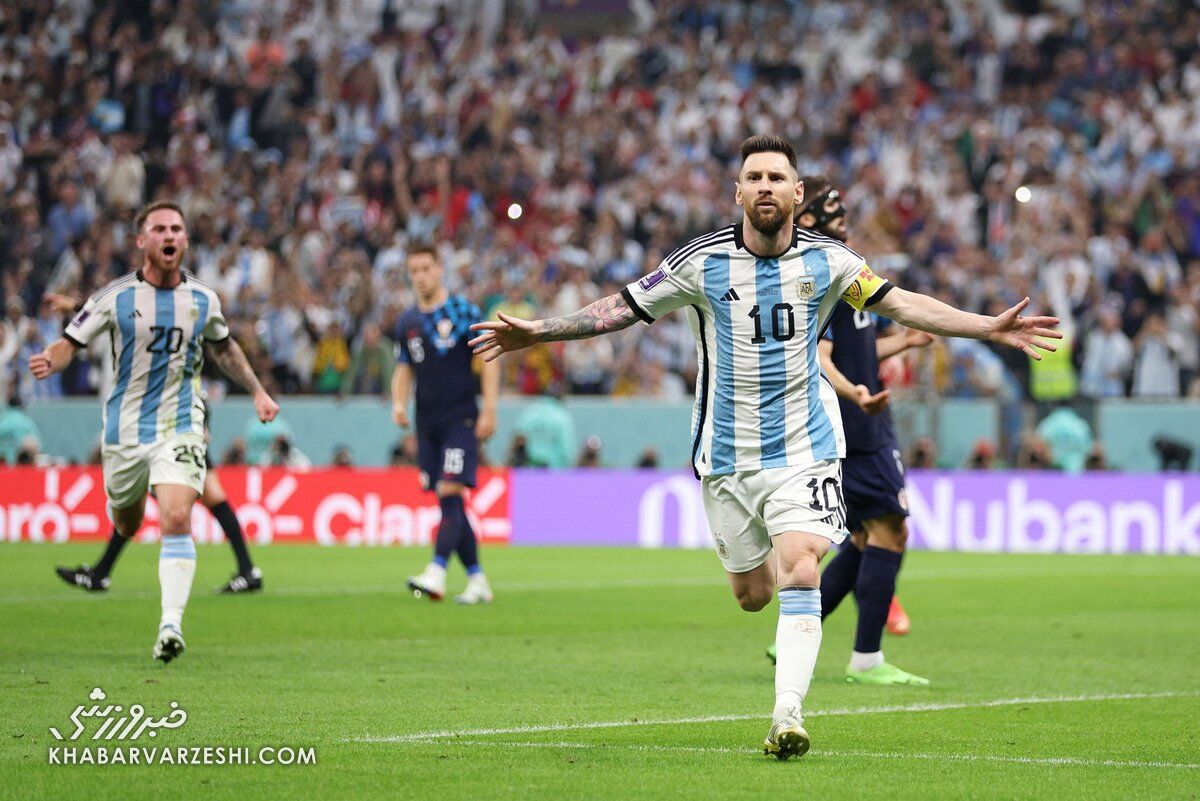 ویدیو| گل اول آرژانتین به کرواسی؛ لیونل مسی از روی نقطه پنالتی!