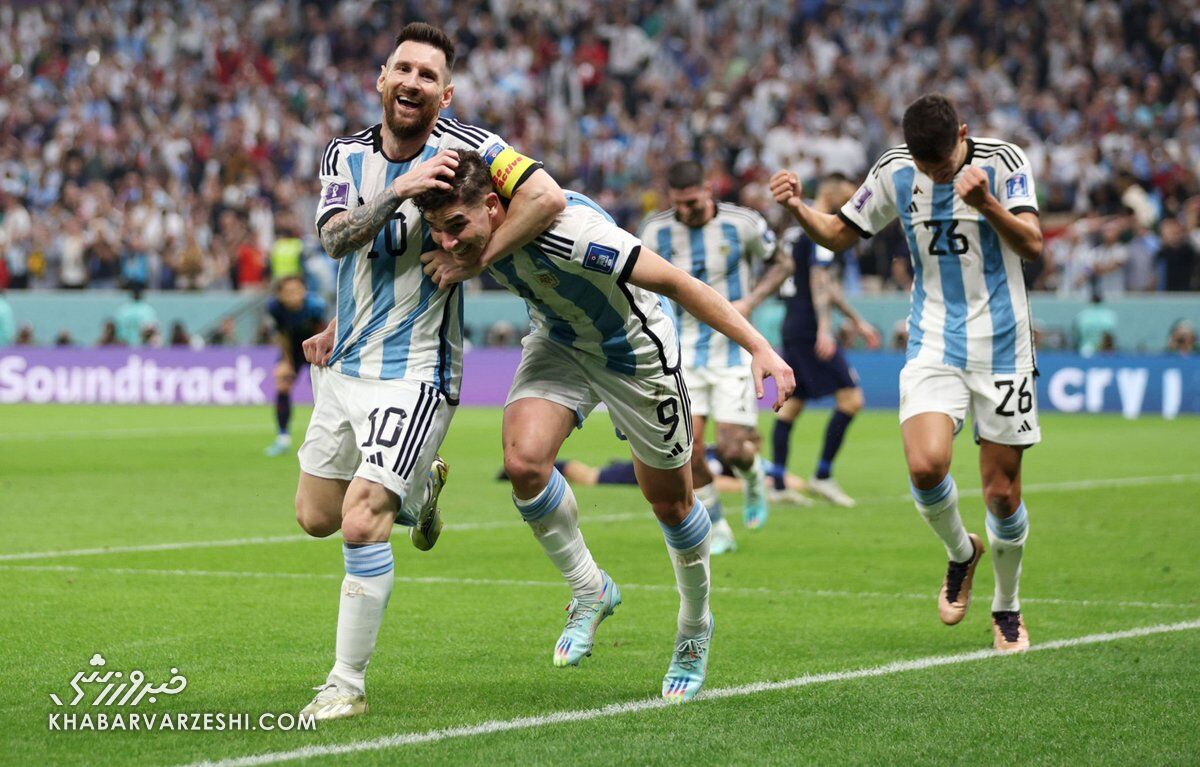 ویدیو| لحظات حساس و خلاصه بازی آرژانتین – کرواسی/ مسی و یاران چه‌طور فینالیست شدند؟