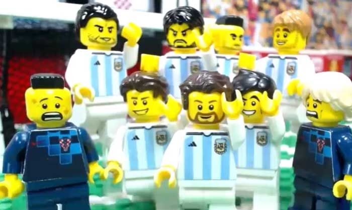 ویدیو| شبیه‌سازی بازی‌های آرژانتین قهرمان جام جهانی ۲۰۲۲ با لگو