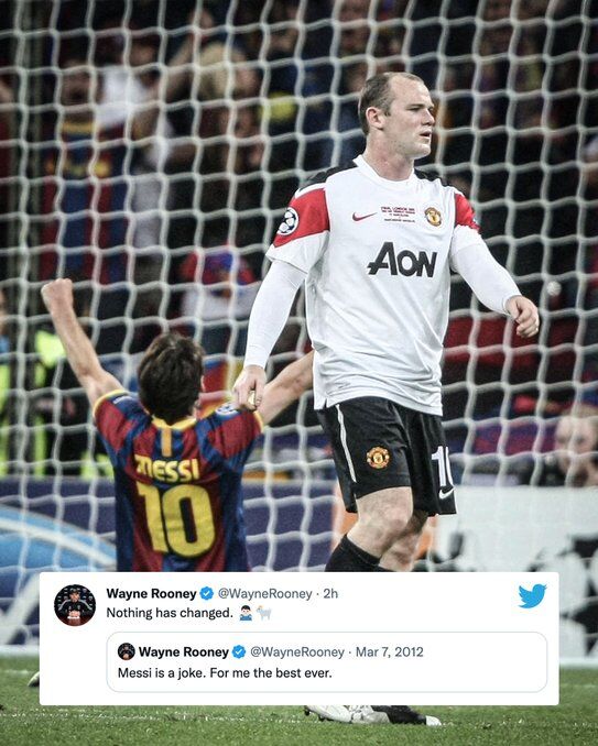 عکس | اقدام خبرساز اسطوره انگلیس با انتشار تصویر لیونل مسی و کامنت جنجالی! 2