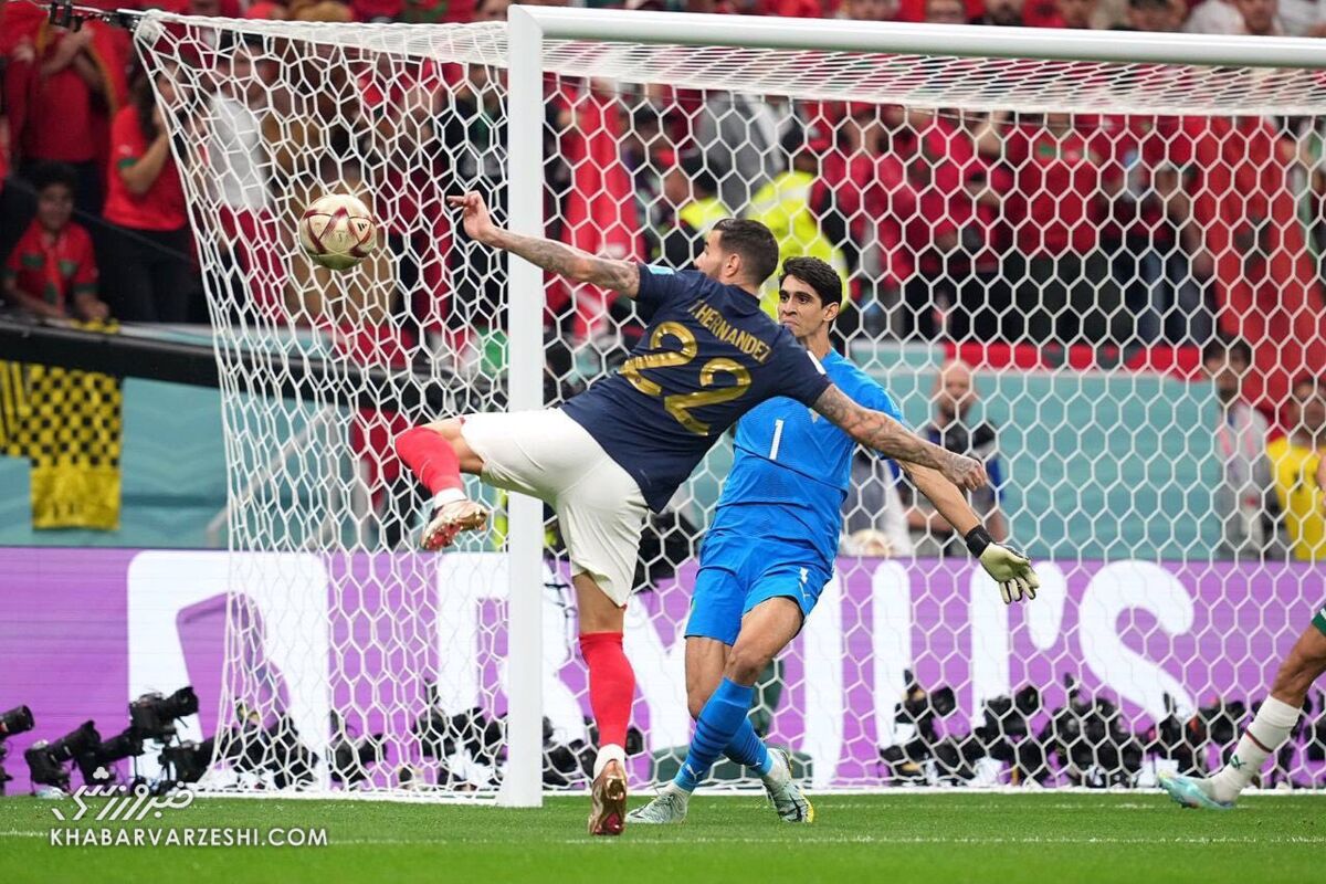 فریم به فریم با گل تئو هرناندس از قاب دوربین عکاس خبرورزشی/ مدافعها همیشه برای فرانسه خوش شانسی میآورند!