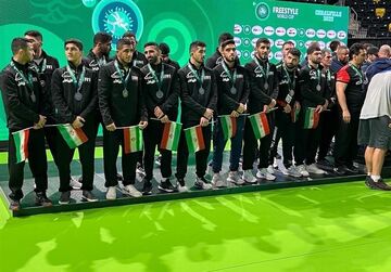 ویدیو| بازگشت تیم ملی کشتی آزاد ایران