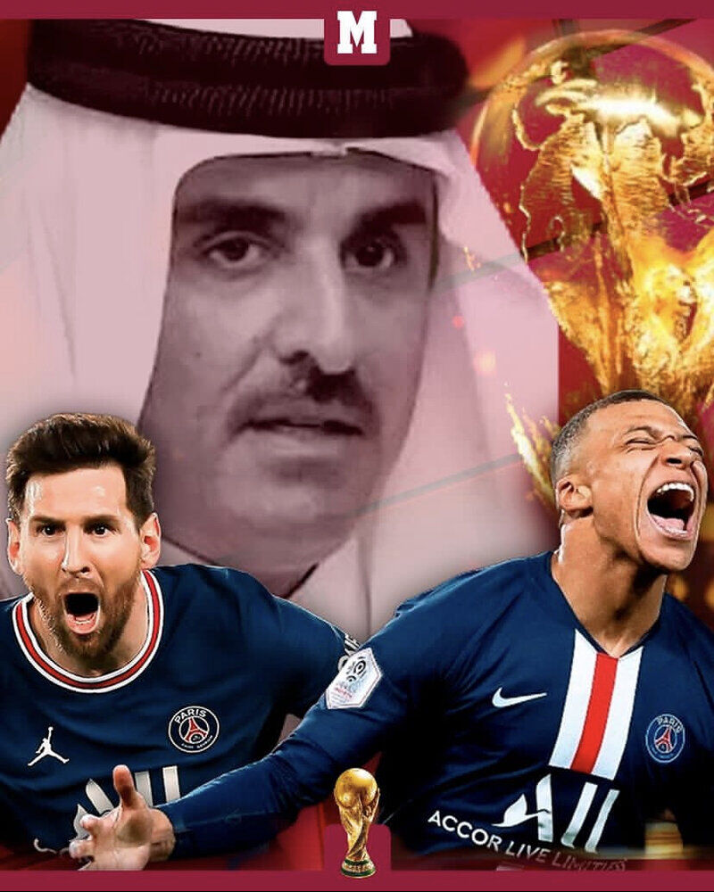 عکس| آرزوی امیر قطر در جام جهانی اینگونه برآورده شد!
