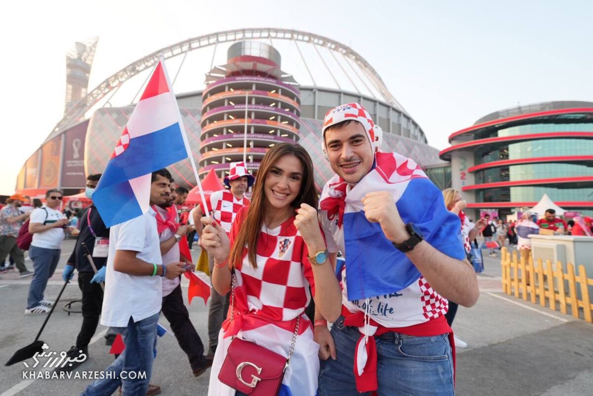 تصاویر| فریم به فریم با هواداران کرواسی در جام جهانی/ از زن هنجارشکن تا لباس ست یک زوج میانسال