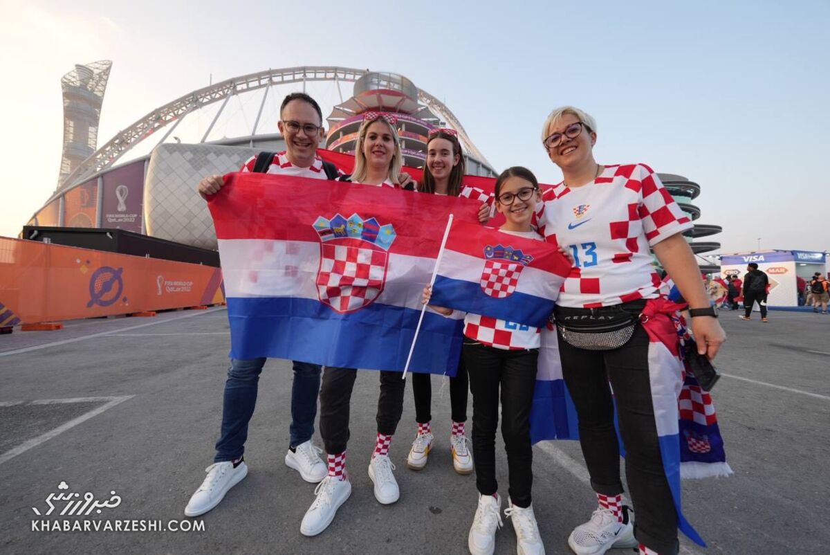 تصاویر| فریم به فریم با هواداران کرواسی در جام جهانی/ از زن هنجارشکن تا لباس ست یک زوج میانسال