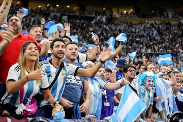 تصاویری جالب از هواداران آرژانتین و فرانسه در فینال جام‌جهانی ۲۰۲۲ از دریچه دوربین عکاسان خبرورزشی