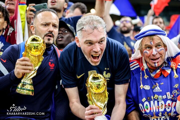 هواداران فرانسه؛ آرژانتین - فرانسه (فینال جام‌جهانی 2022)