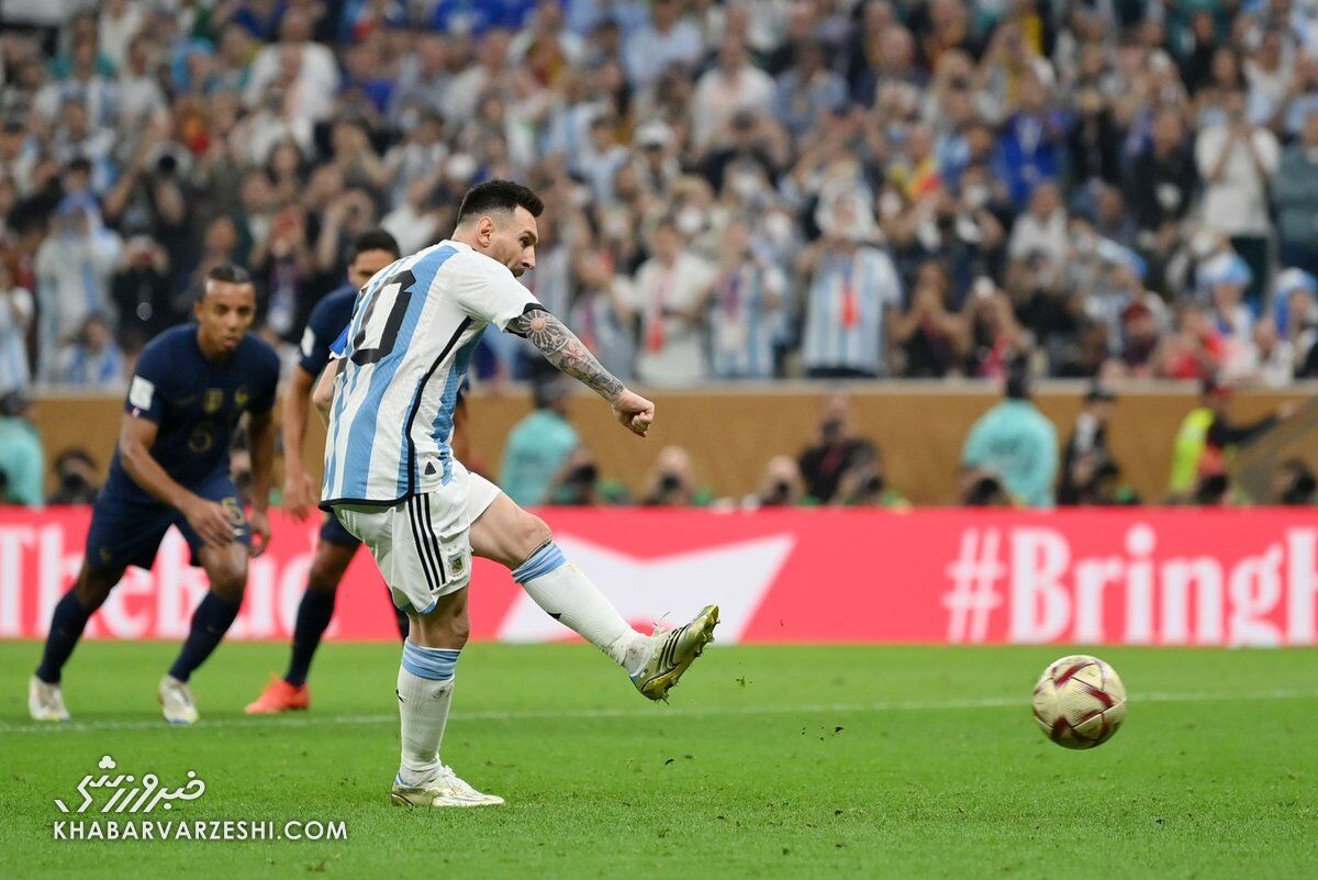 ویدیو | گل اول آرژانتین به فرانسه؛ مسی از روی نقطه پنالتی
