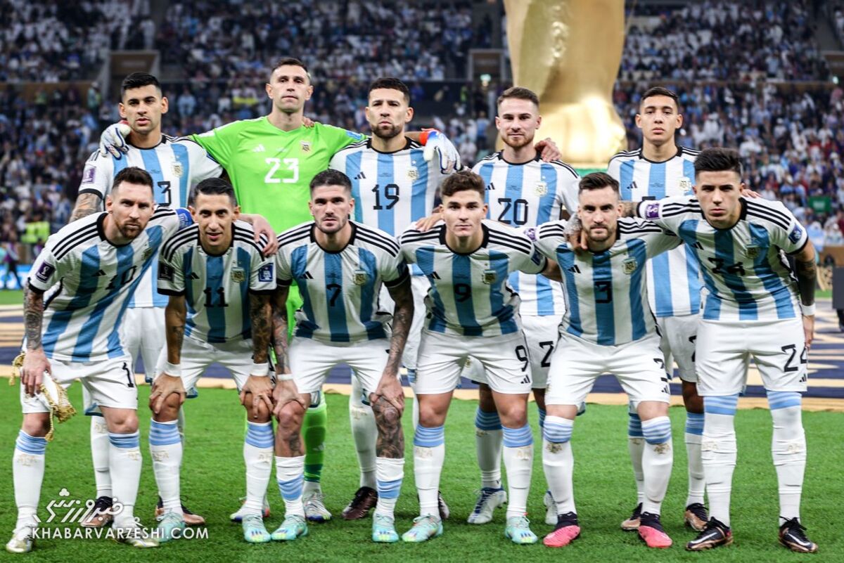 عکس تیمی آرژانتین در فینال ۲۰۲۲