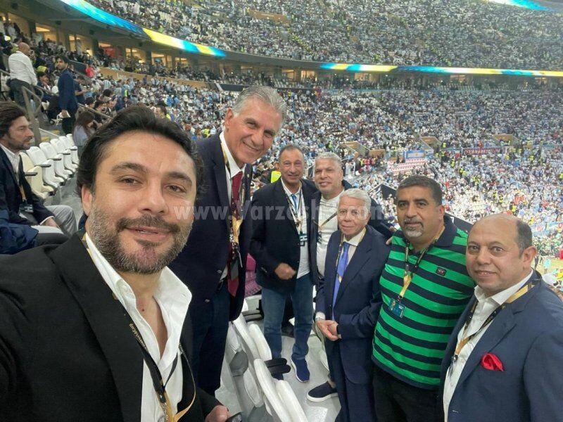 عکس| کیروش تماشاگر فینال جام جهانی/ سرمربی تیم ملی ایران به قطر برگشت