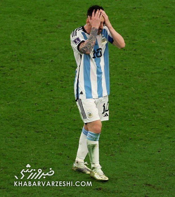 عکس| واکنش تاریخی مسی به گل دوم فرانسه/ نابغه آرژانتینی شوکه شد!