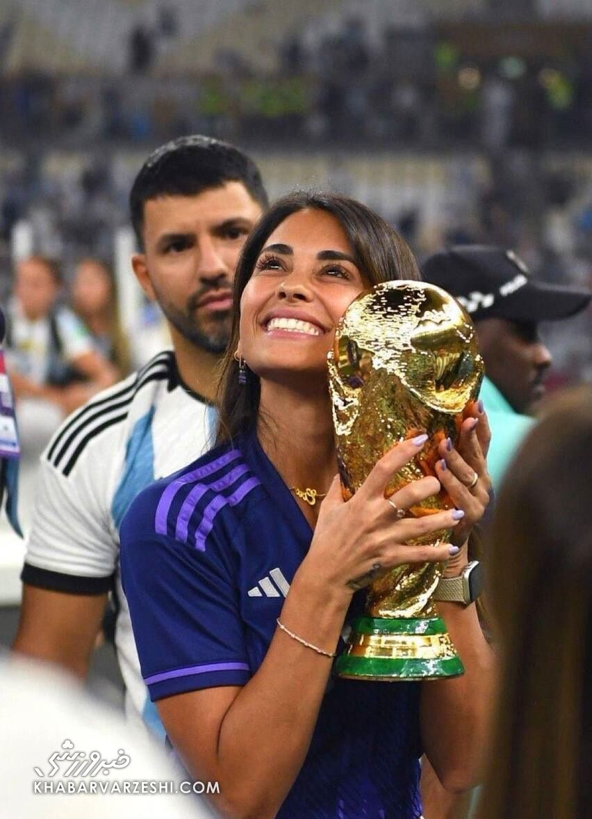 همسر لیونل مسی و کاپ قهرمانی