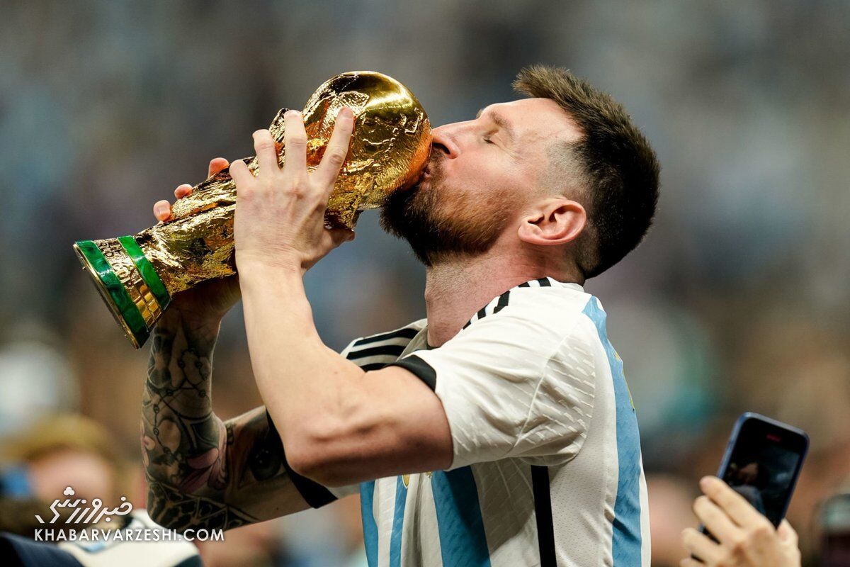 لیونل مسی؛ جشن قهرمانی آرژانتین در جام‌جهانی 2022