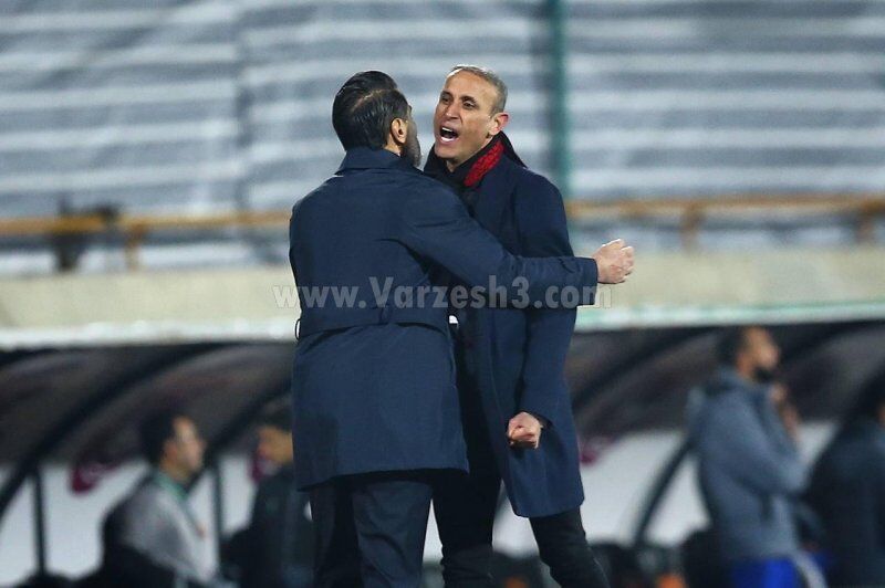 عکس | نبازترین سرمربی دربی!/ فریاد پس از بازگشت به صدر